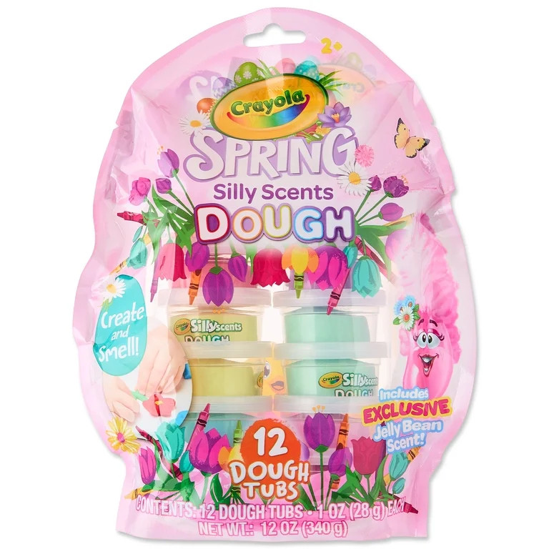 Crayola Silly Scents Spring Dough Tubs 12 Pack 1 oz | Walmart (US)
