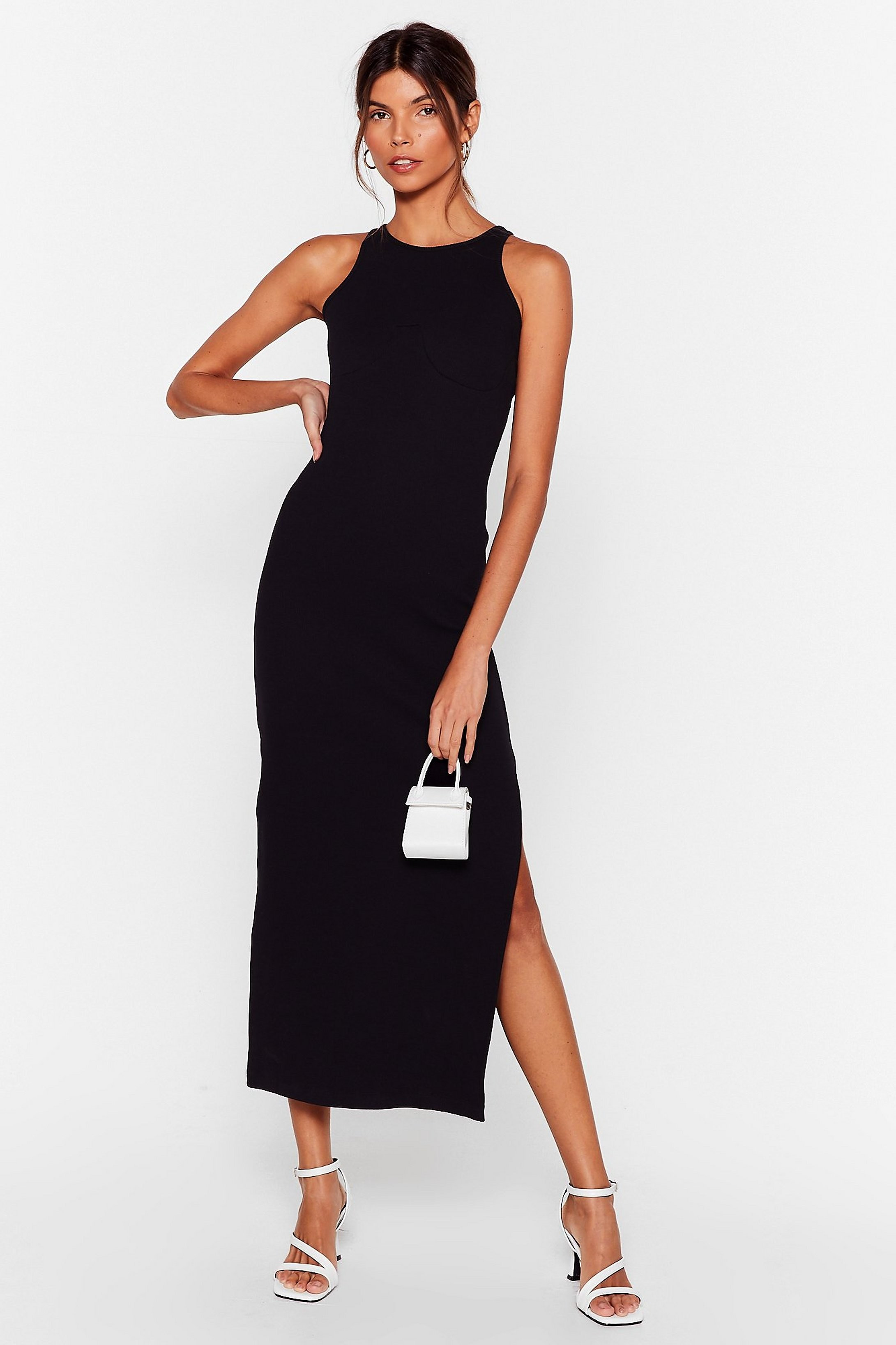 Standards High Ribbed Midi Dress | NastyGal (UK, IE)