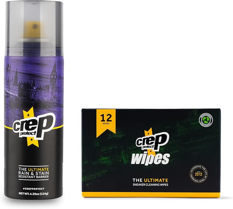 Crep Protect Shoe Protector Spray & Premium Biodegradable Sneaker Cleaning Wipes | Amazon (US)