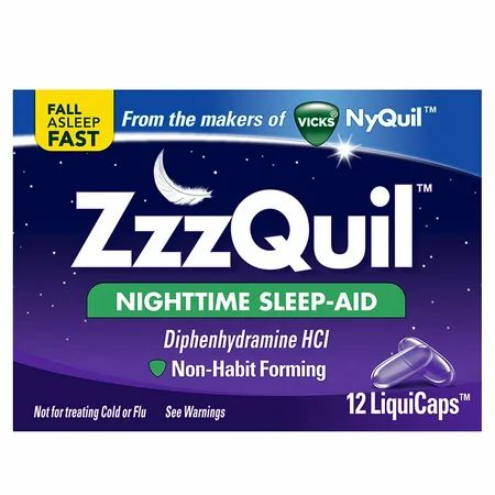 Vicks Zzzquil Nighttime Sleep Aid Liquicaps 12 Ct | Walmart (US)