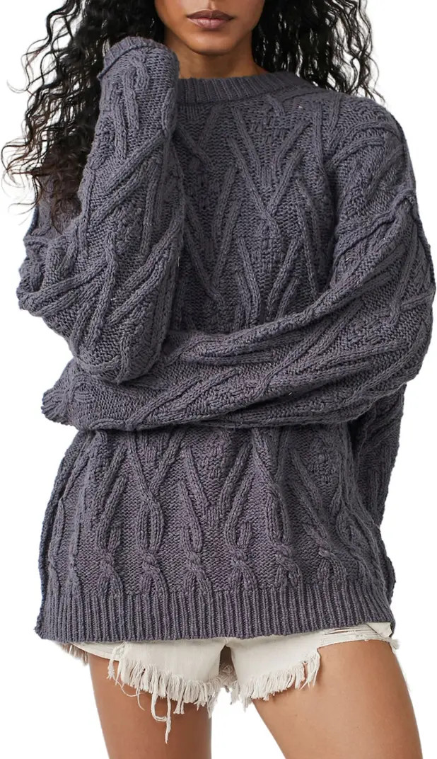 Isla Cable Stitch Tunic Sweater | Nordstrom