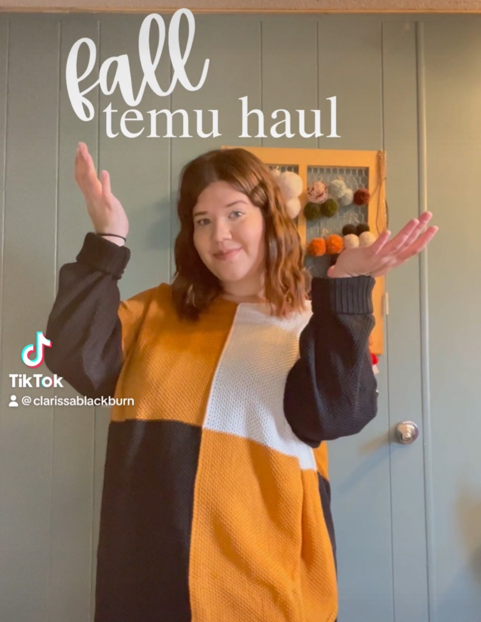 Temu fall fashion finds 🍂🖤 
The orange sweater is by far my favorite item in this haul in this haul 

Use code: tai54787 for 50% off || 
New users can download the Temu app and search for Code "tai54787" to get $100 coupons.
#TemuFall #Temuhaulfall #hoodie #fallfashion #autumn #autumnfashion #autumnfinds 

#LTKmidsize #LTKSeasonal #LTKplussize