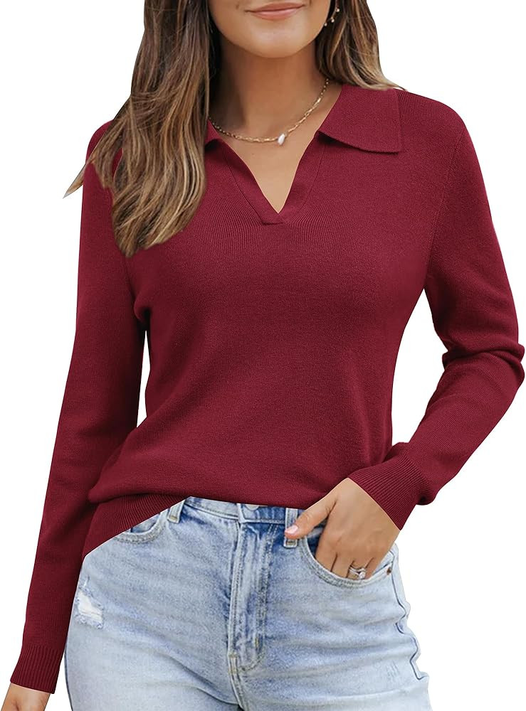 Arach&Cloz Women’s Wool Blend Collared Fall Pullover Sweaters Business Casual Outfits 2025 | Amazon (US)