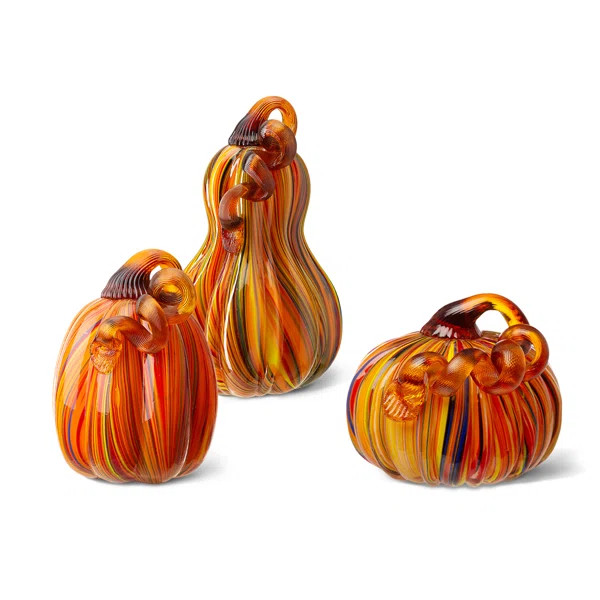 3 Piece Halloween Harvest Gourd Pumpkin Set | Wayfair North America