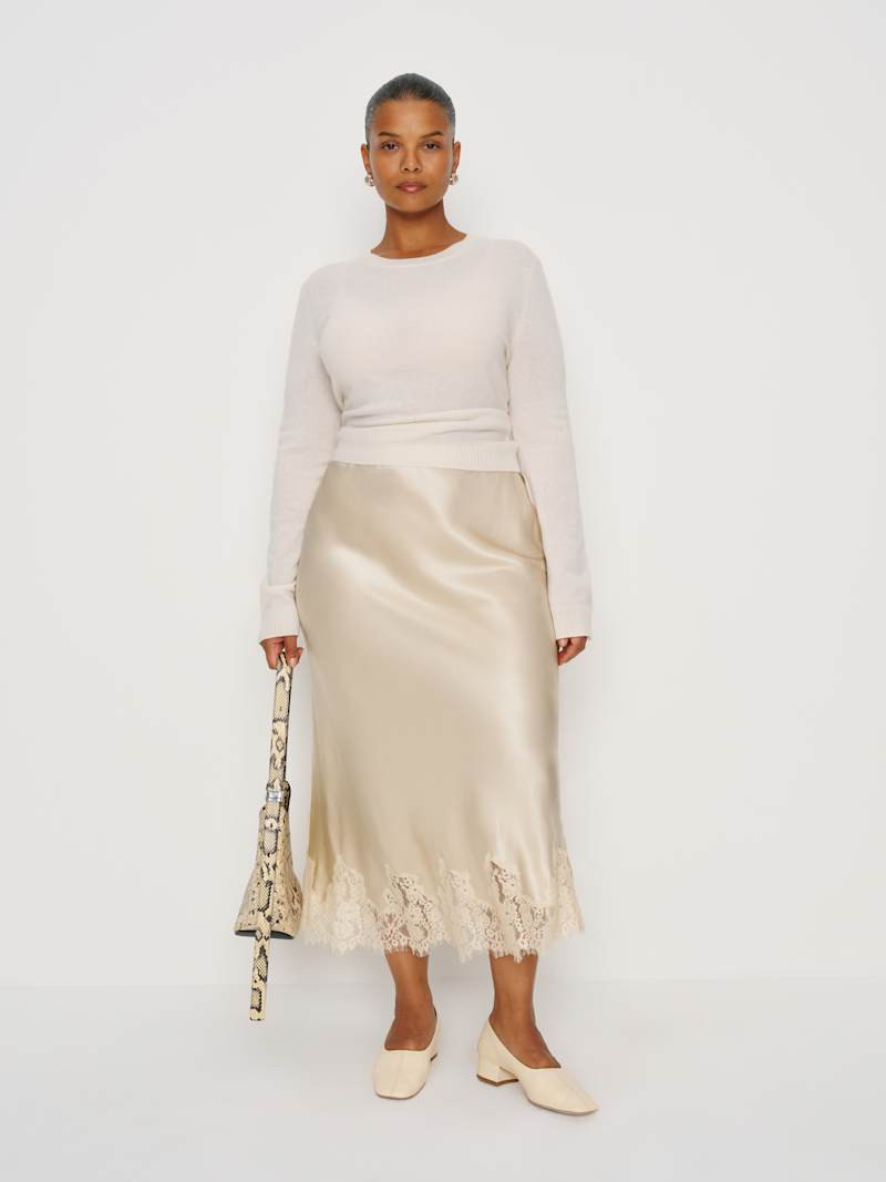 Carolina Silk Skirt Es | Reformation (Global)