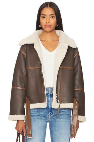 HEARTLOOM Olina Jacket in Mocha from Revolve.com | Revolve Clothing (Global)