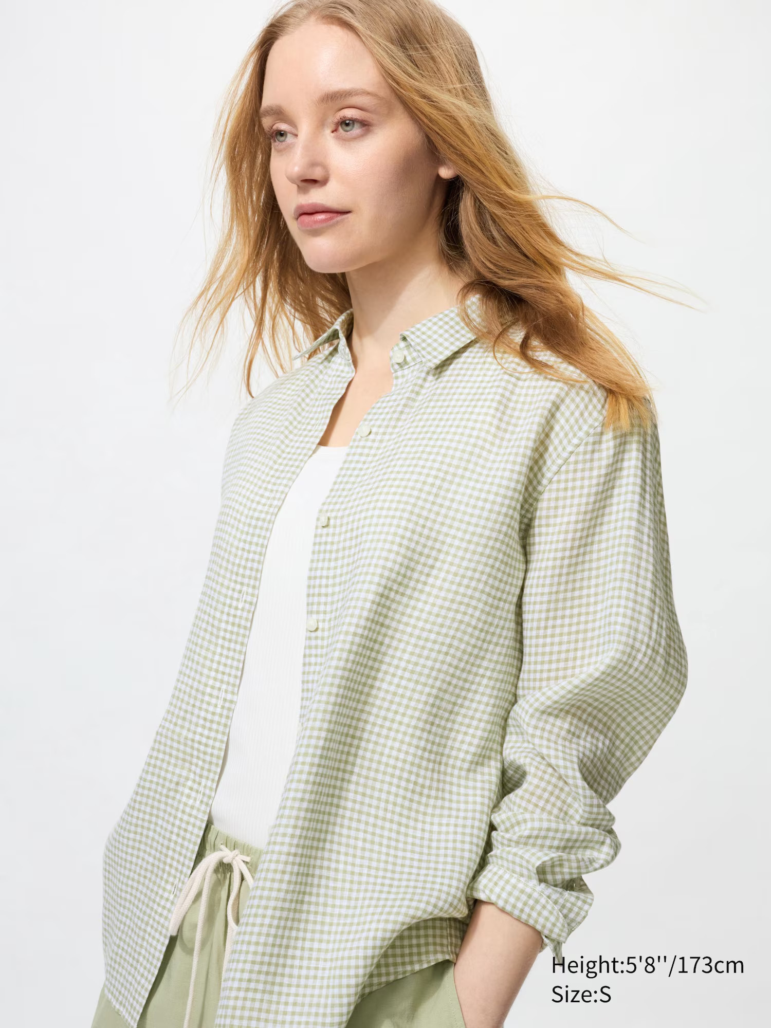 100 % Premium Leinen Hemd (kariert) | UNIQLO (DE)