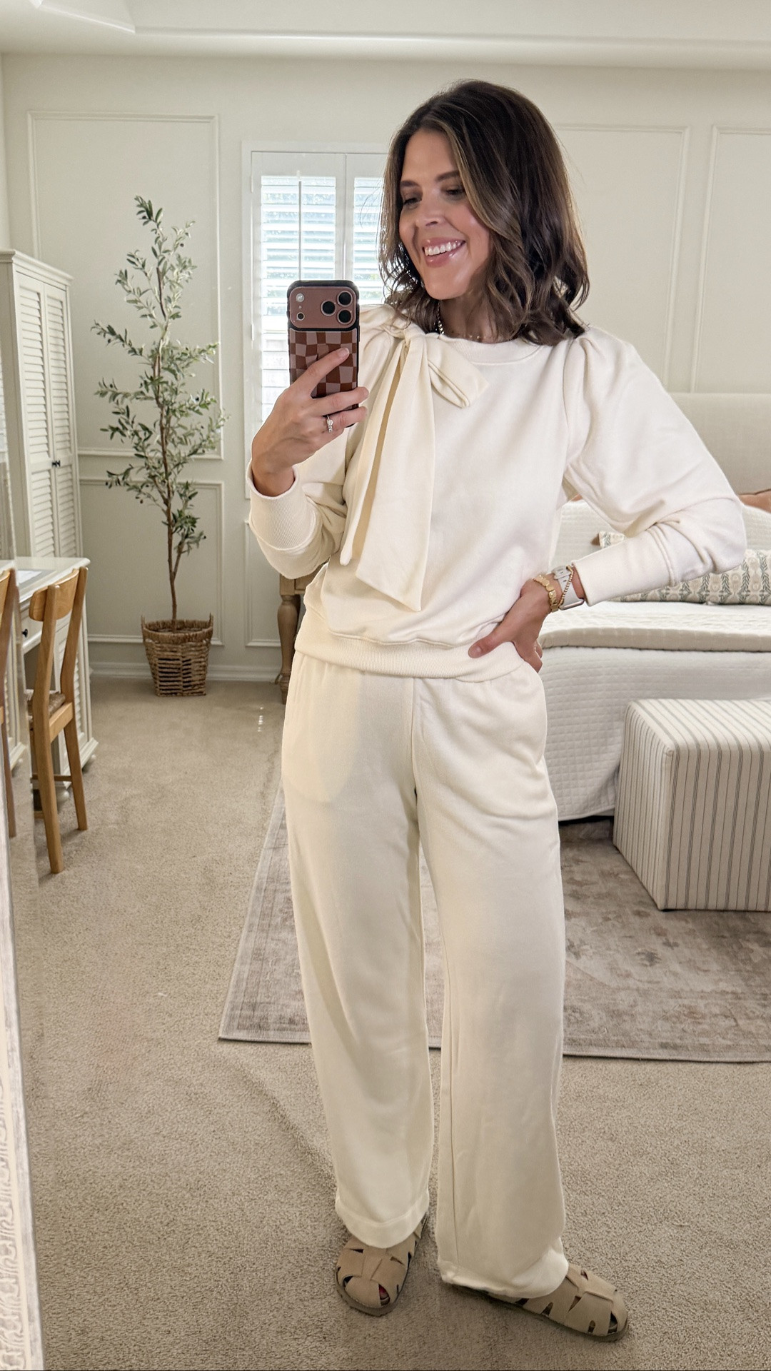 Free Assembly Bow Neck Sueded Terry Sweatshirt and Sweatpants Fall Athleisure Outfit

#LTKxWalmart #LTKSeasonal #LTKgrwm