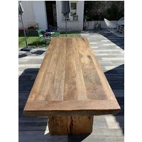 Handmade Rustic Solid Wood Dining Table Farmhouse Style | Etsy (US)