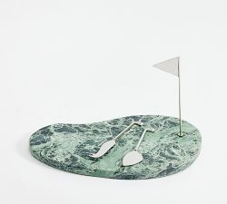 Figural Golf Marble Cheese Board & Cheese Knives Set | Pottery Barn (US)