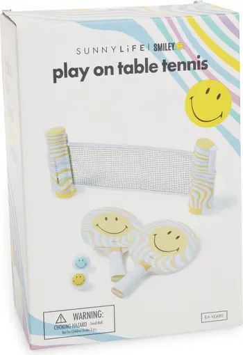 Sunnylife x Smiley® Play On Table Tennis Set | Nordstrom | Nordstrom