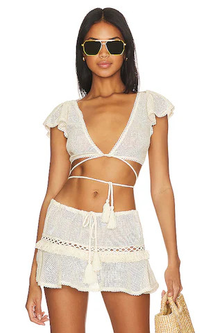 Tularosa Caliope Crop Top in Natural from Revolve.com | Revolve Clothing (Global)