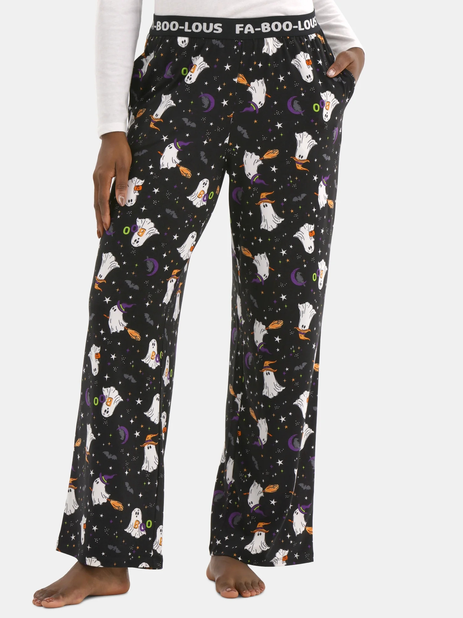 Halloween Women’s Printed Sleep Pants from Way to Celebrate, Sizes XS-3X | Walmart (US)