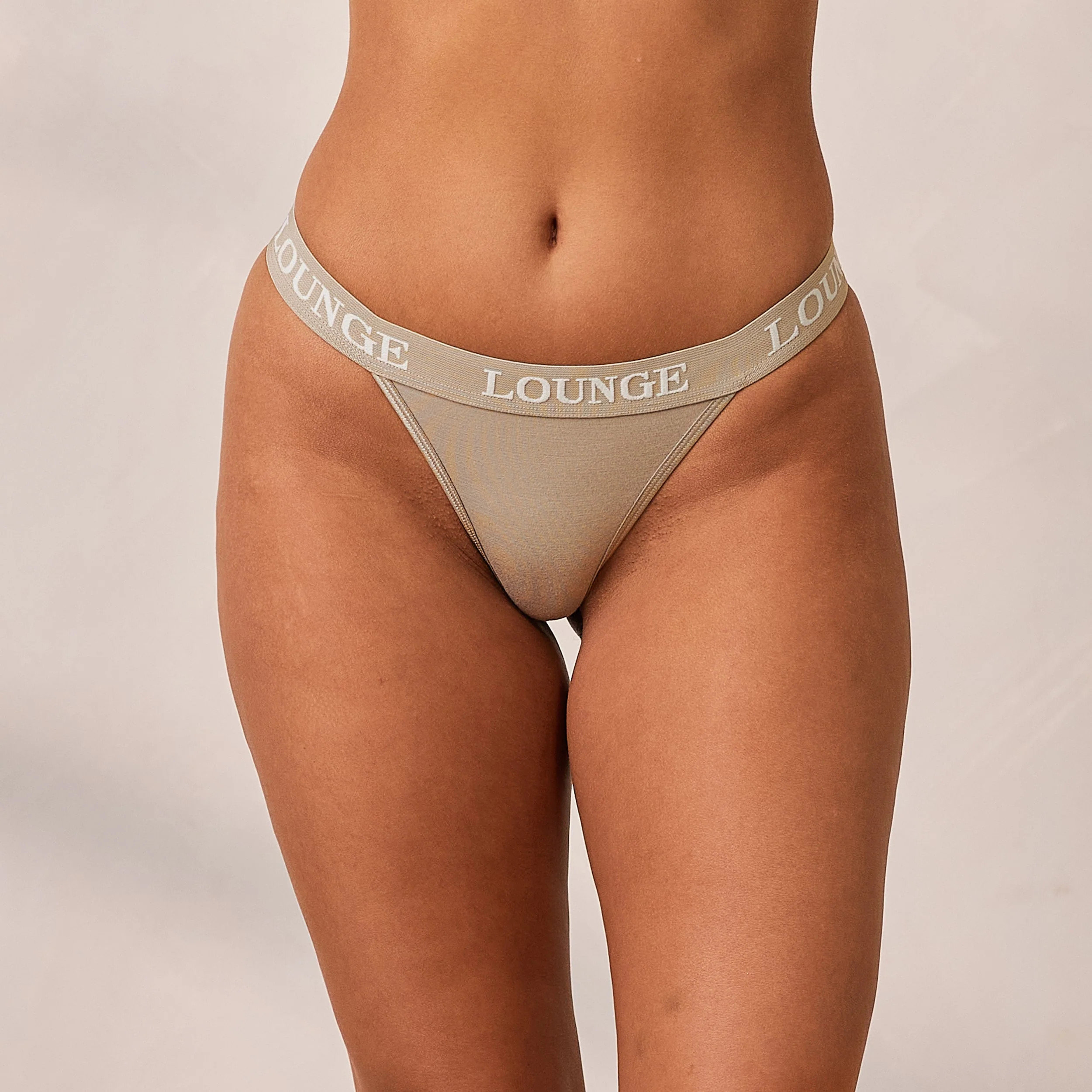Bamboo Triangle Thong - Oat | Lounge (US)