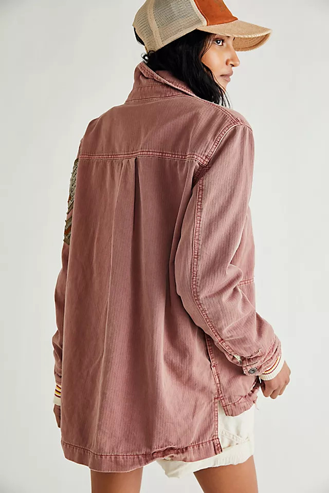Embellished Military Shirt Jacket | Free People (Global - UK&FR Excluded)