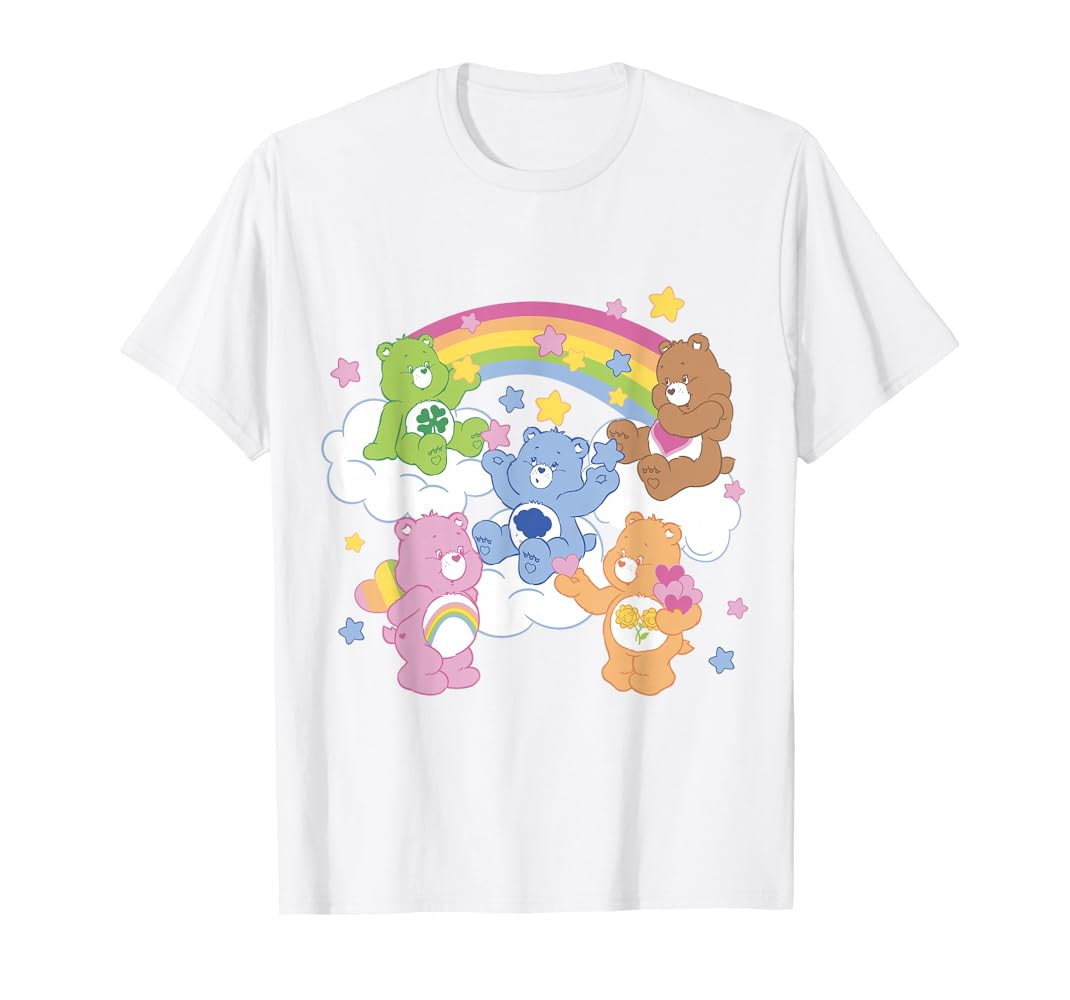 Care Bears A Bear For Everyone Rainbow Group Shot T-Shirt | Amazon (US)