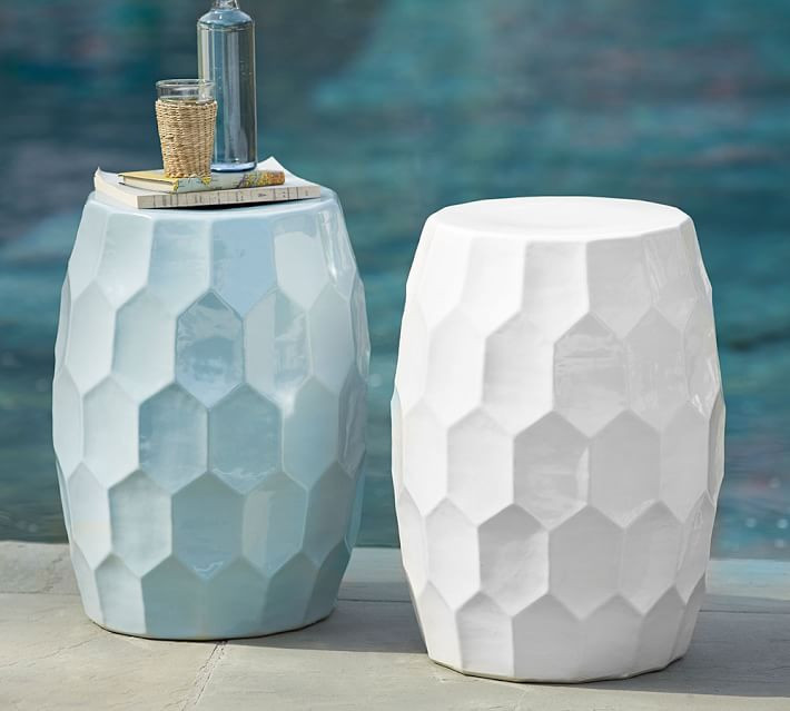 Vince Ceramic Side Table | Pottery Barn (US)