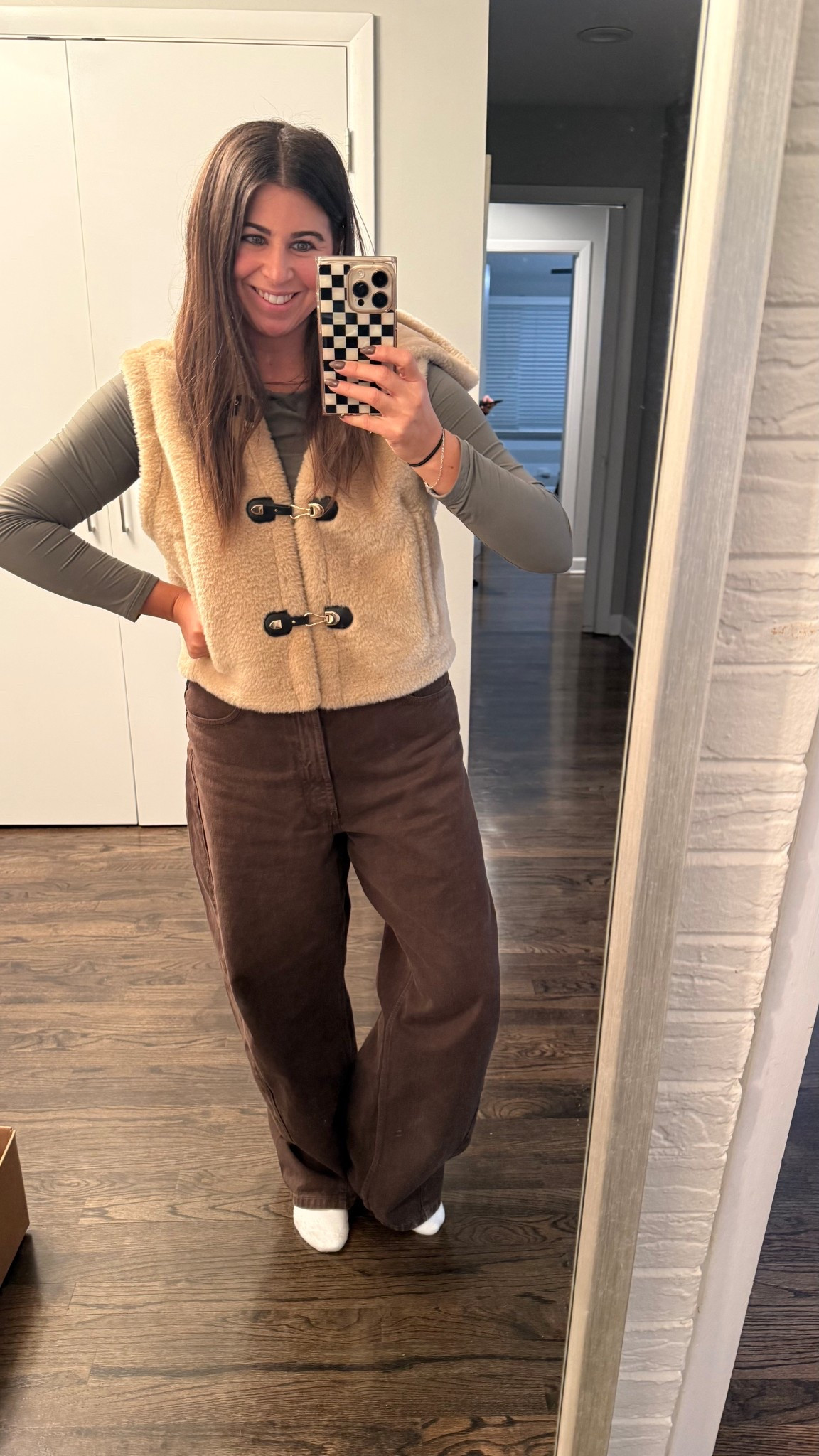 The best bodysuit of all time. TRUST. 

The pants and vest are both from Zara, but I can't link them here. I'm sorry!!! 

#LTKMidsize #LTKootd #LTKOver40