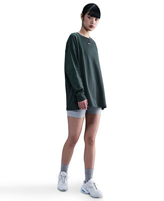 Women's Oversized Long Sleeve T-Shirt | Macy's