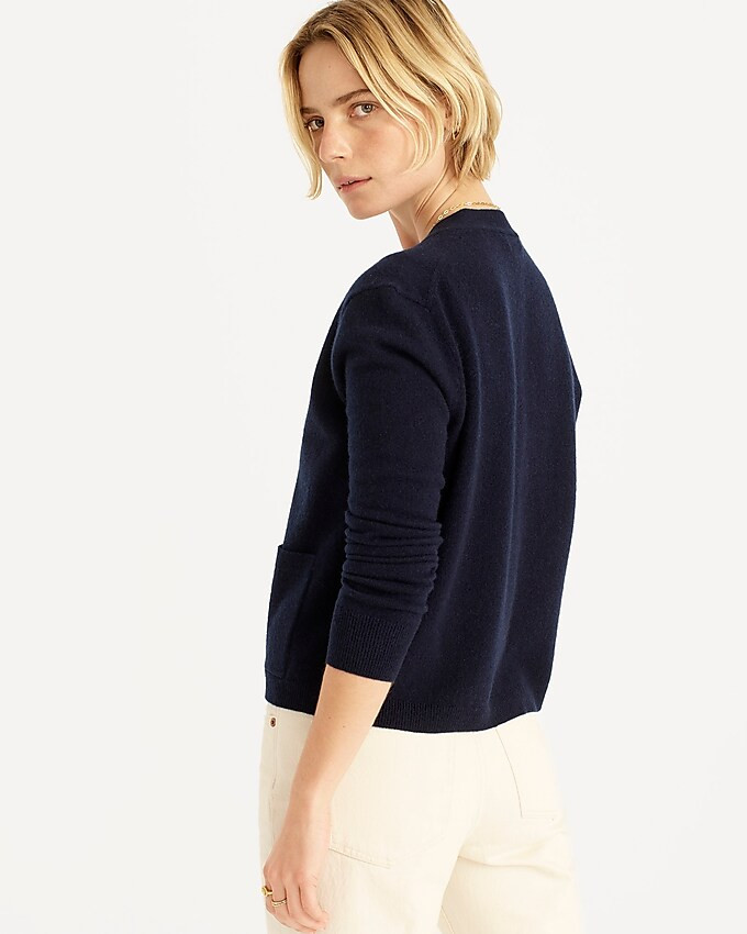 Cashmere patch-pocket cardigan sweater | J. Crew US