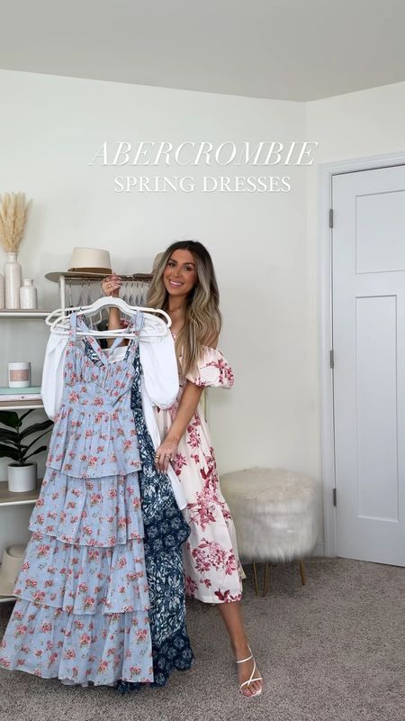 Abercrombie Spring Dresses 🤍 all non maternity but bump friendly! They’re currently having a little sale too | wearing my usual xs petite in each one 

#LTKfindsunder100 #LTKbump #LTKsalealert