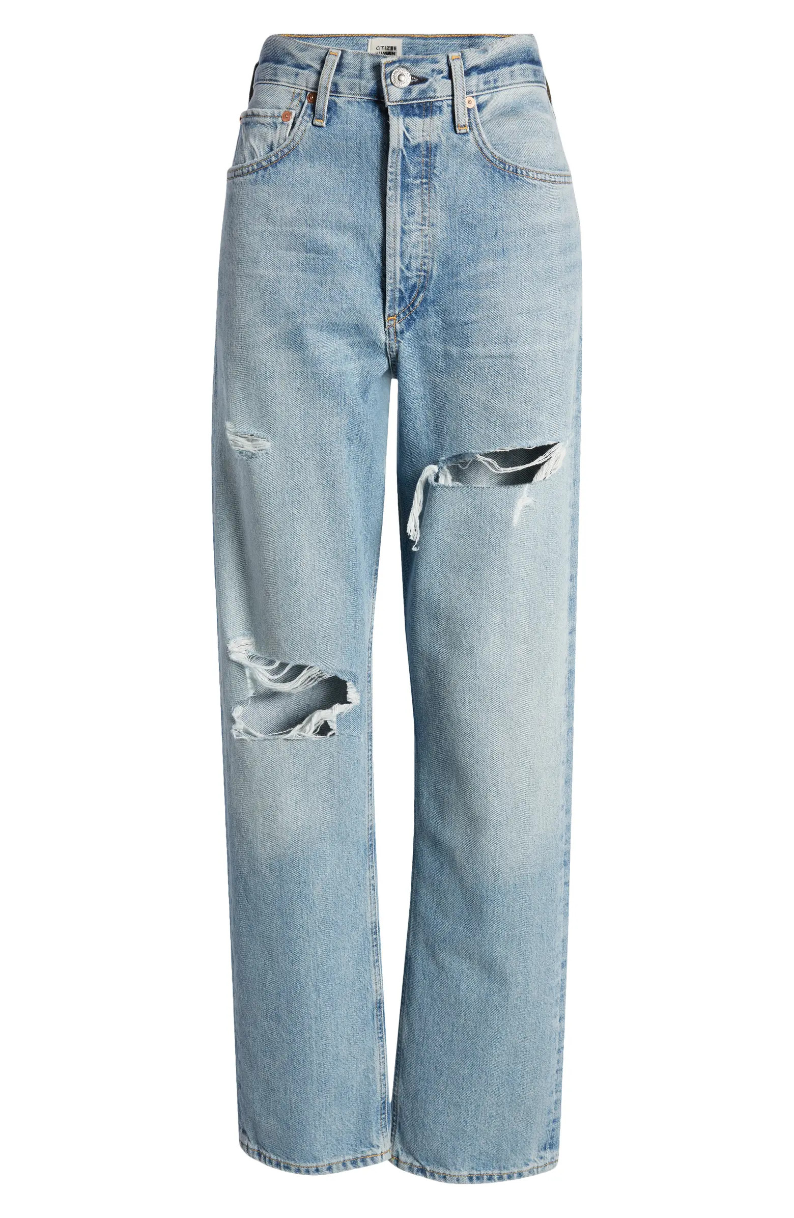 Citizens of Humanity Eva Ripped High Waist Relaxed Baggy Jeans | Nordstrom | Nordstrom