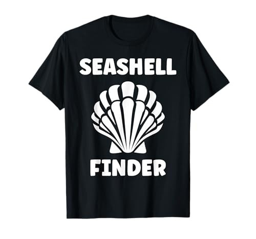 Ocean Funny Minimalist Shells Simple Quote Finder Seashell T-Shirt | Amazon (US)