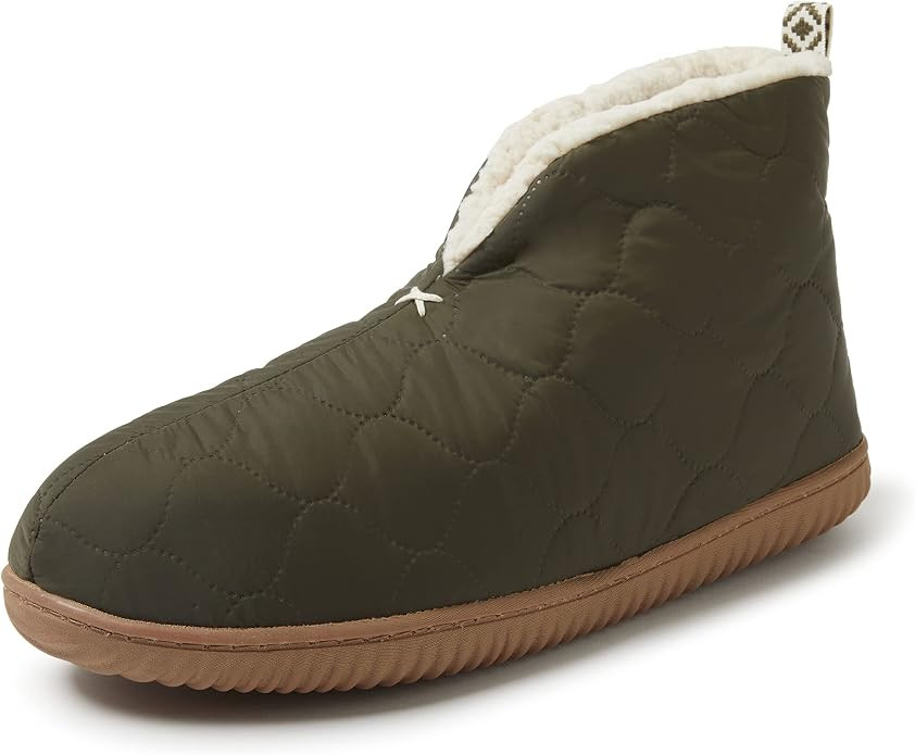 Dearfoams Men's Indoor/Outdoor Warm Up Bootie Slipper | Amazon (US)