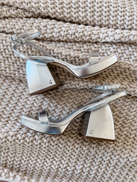 How amazing are these silver platforms heels from Walmart?! Such an amazing shoe for the holidays or New Year’s Eve! Metallic block heel 

#LTKshoecrush #LTKunder50 #LTKstyletip