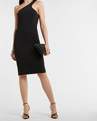 Body Contour One Shoulder Sheath Dress | Express