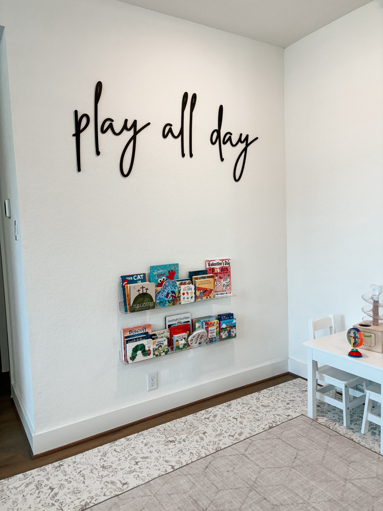 The little reading book in Griffin’s playroom is coming together 🤍

#LTKHome #LTKFindsUnder50 #LTKKids