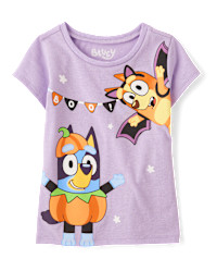 Toddler Girls Bluey™ Halloween Graphic Tee - purple | The Children's Place