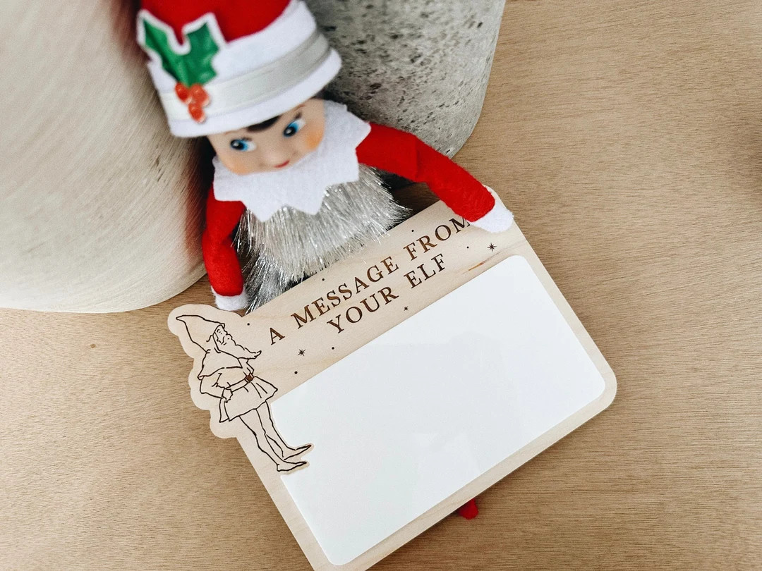 Elf Message Board, Elf On Shelf Tradition Welcome, Vintage Postal,  Reusable Christmas Note | Etsy (US)