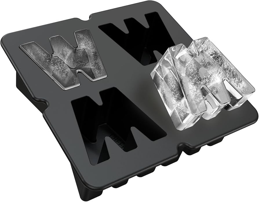 Customized Letter W Ice Cube Mold -Letter Silicone Ice Mold for Custom Ice Cube Mold and Baking C... | Amazon (US)