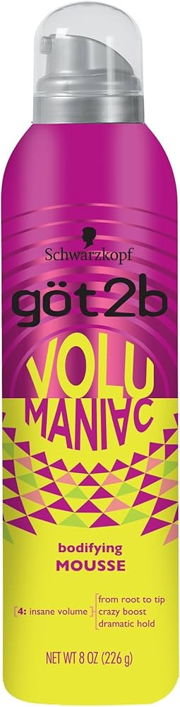 Got2b Volumaniac Hair Mousse, 8 Ounce | Amazon (US)