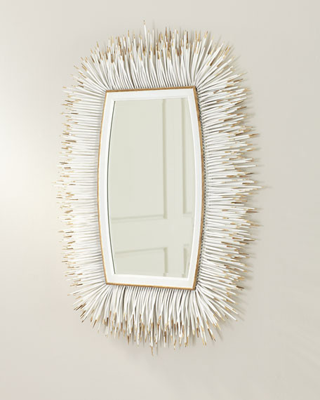 Porcupine Quill Rectangle Mirror | Horchow