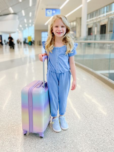 Oli’s cute travel outfit and luggage from Target! 

#LTKtravel #LTKfamily #LTKkids
