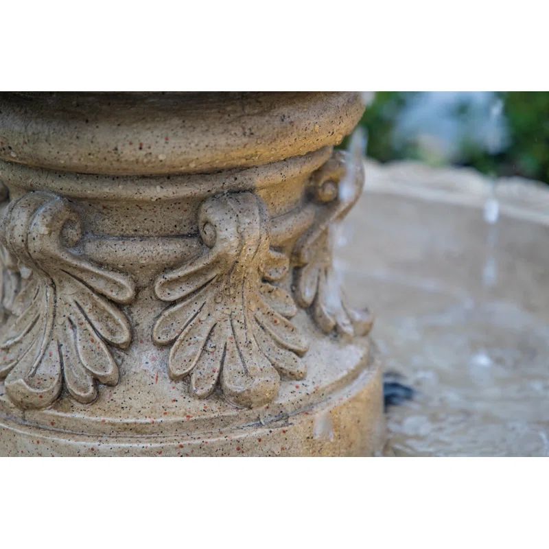 Danelle Hand Crafted Weather Resistant Floor Fountain with Light | Wayfair North America