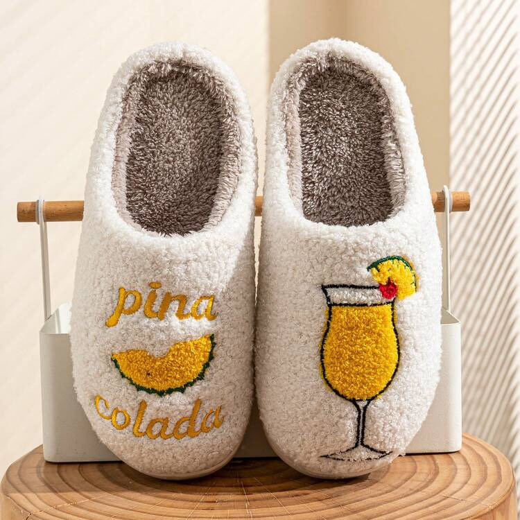 Pina colada house slippers | SHEIN