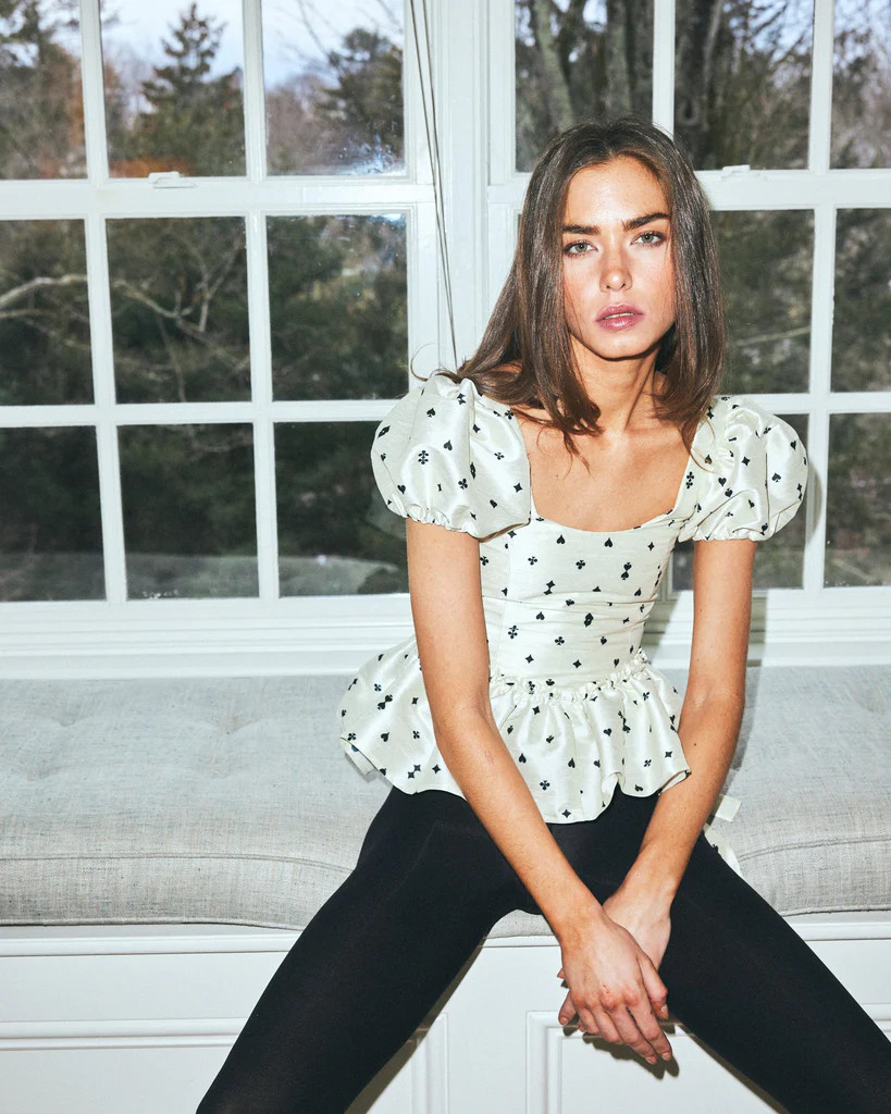 Eleanor Corset in Card Print | Over The Moon