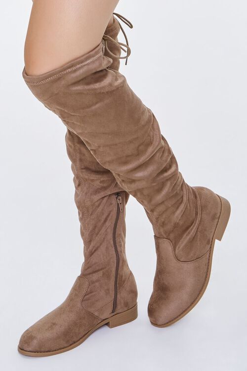 Faux Suede Over-the-Knee Boots | Forever 21 | Forever 21 (US)