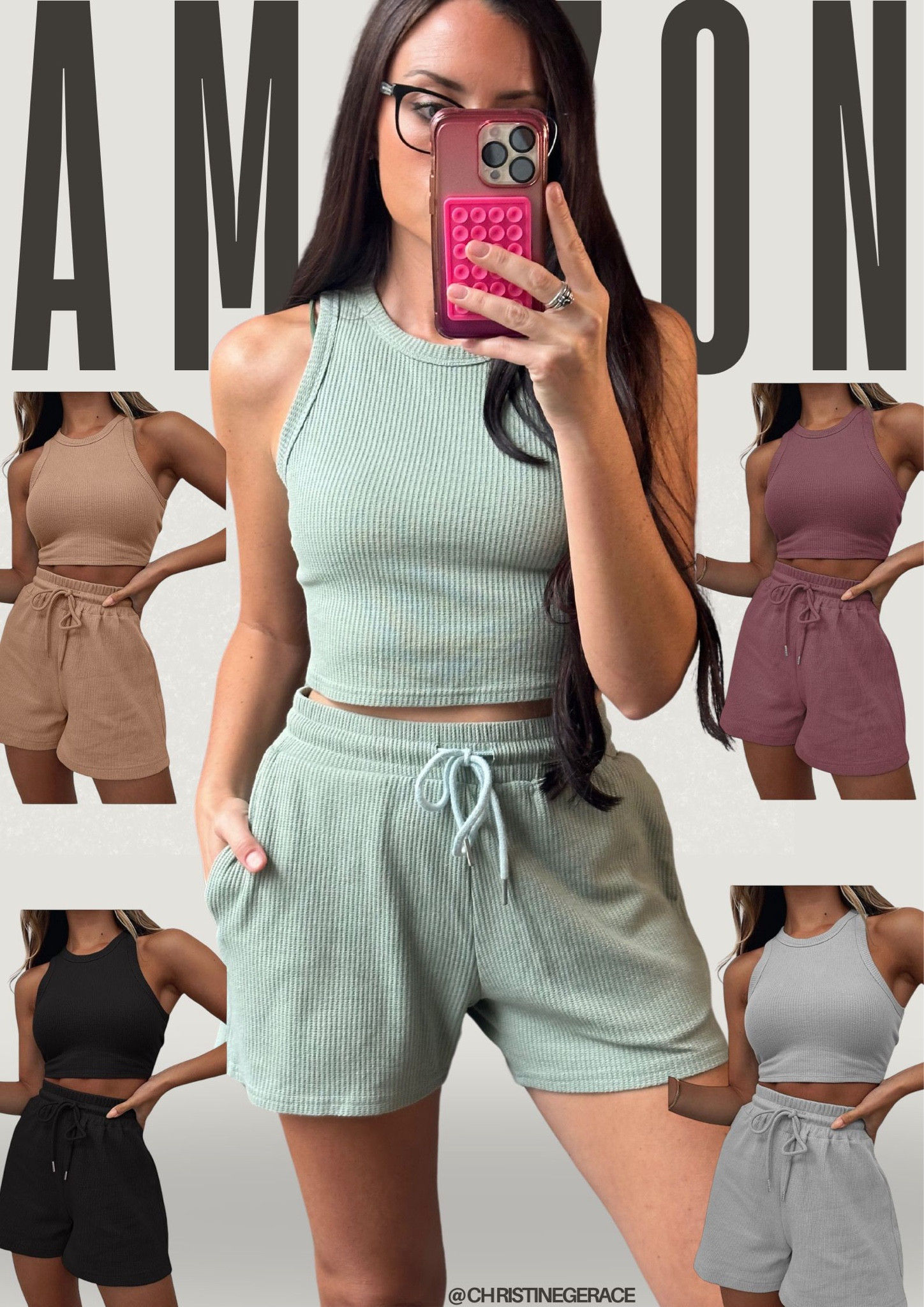 Sharing this Amazon lounge set ! 

Wearing a small and this is the color green, I attached a few other colors here as well ❤️

#LTKFindsUnder50 #LTKFallSale #LTKStyleTip