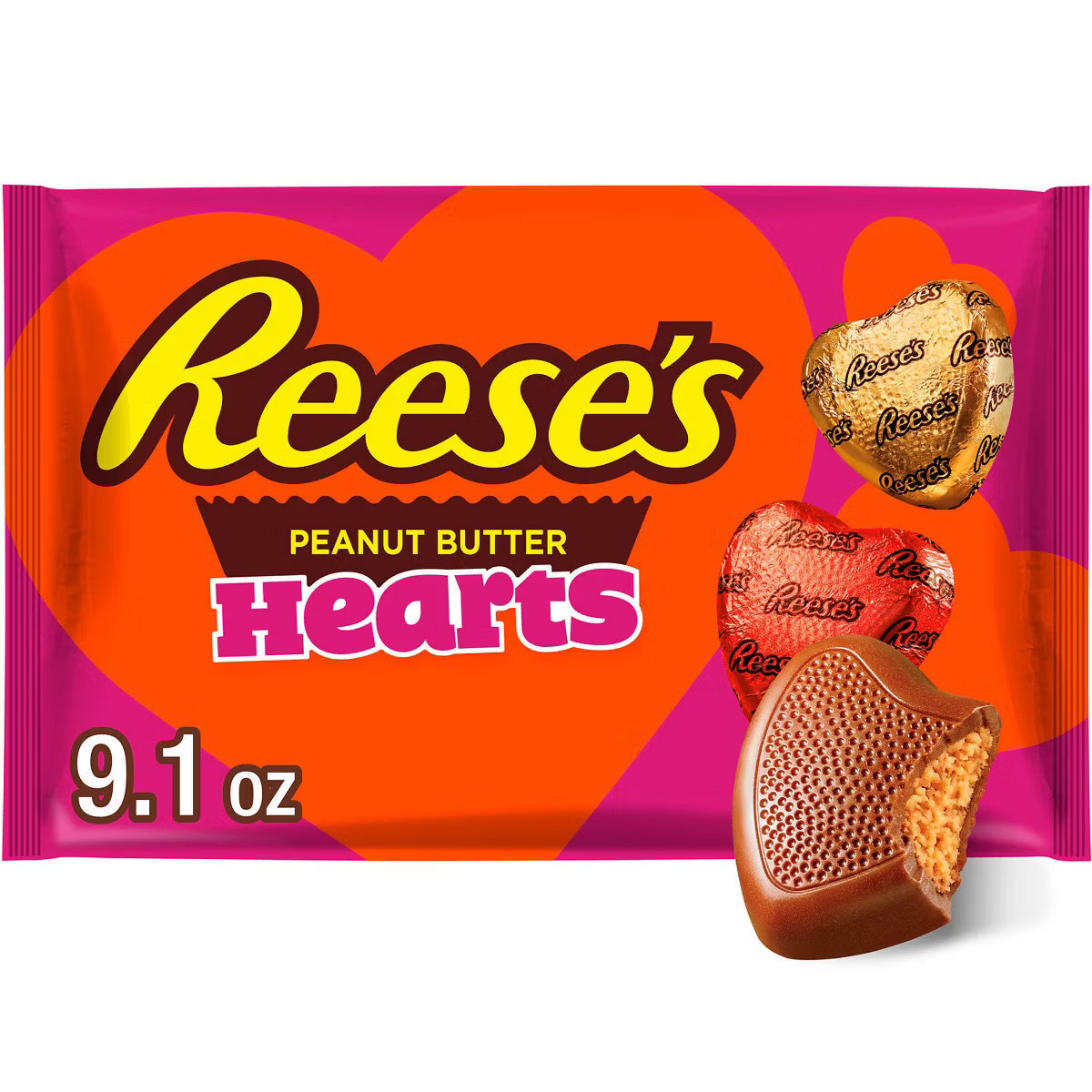 Reese's Valentine's Day Peanut Butter Hearts Candy - 9.1oz | Target