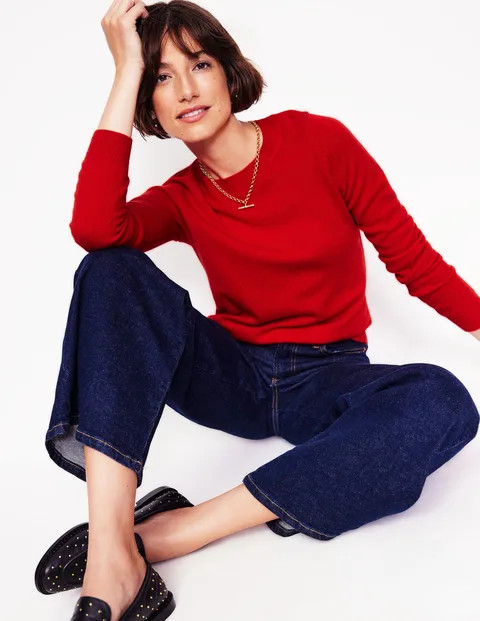 Eva Cashmere Crew Neck Jumper | Boden UK