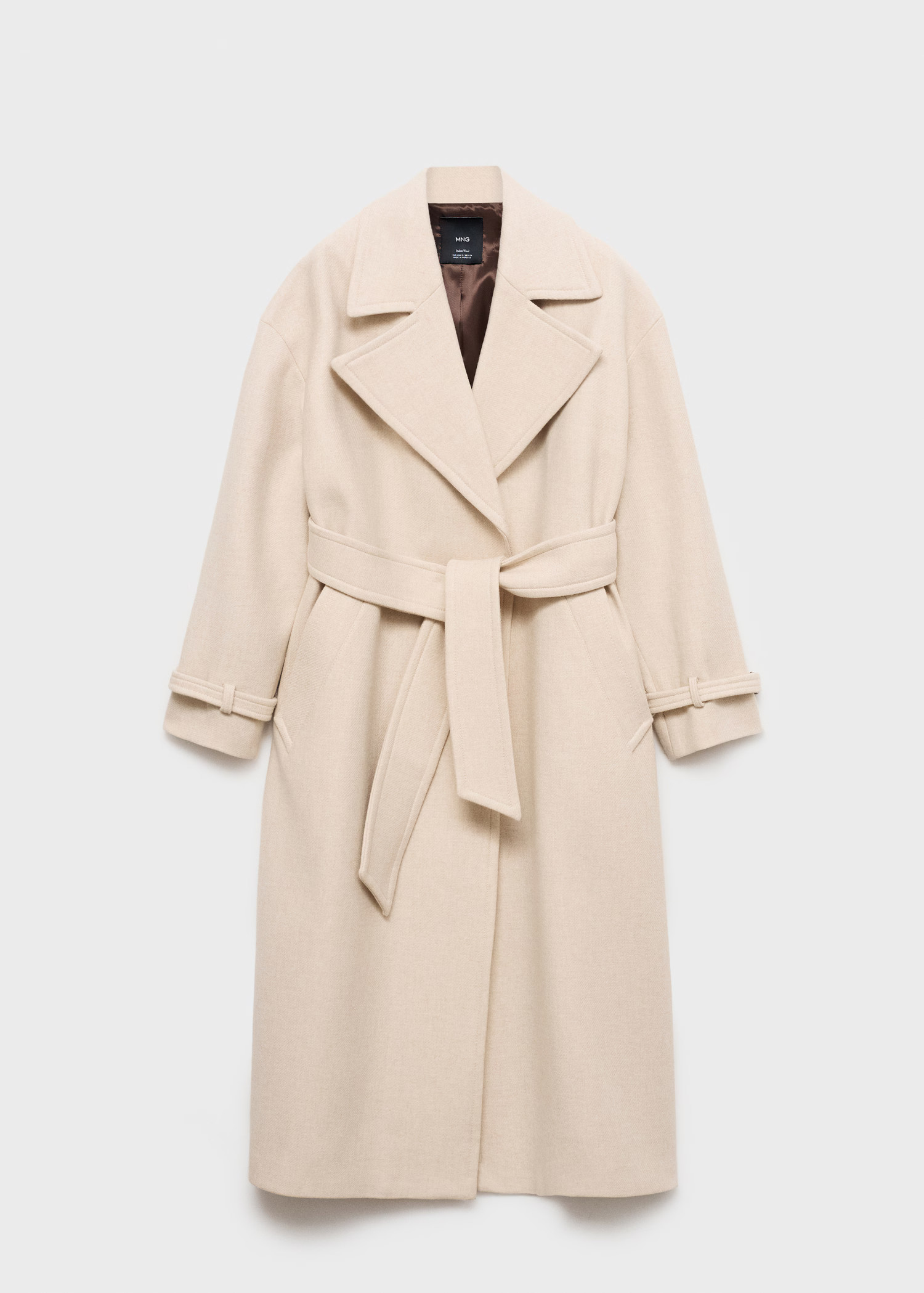 Maxi lapel Manteco wool coat - Women | MANGO USA | Mango (US/MX/AU)