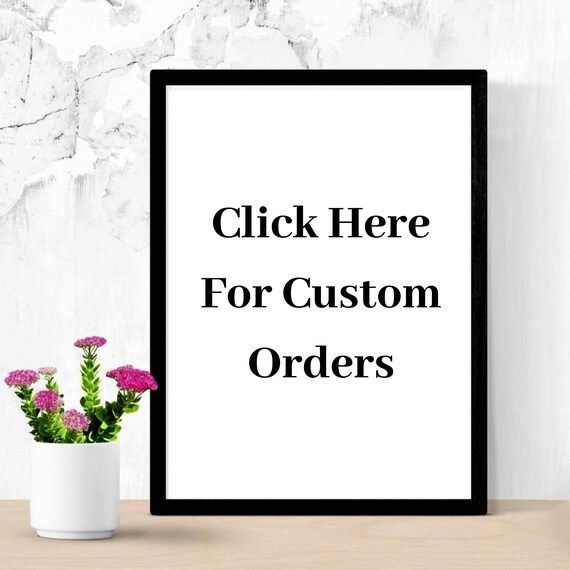 Custom Printable Wall Art | Choose your Own Quote | Choose your own Colors | Etsy (US)