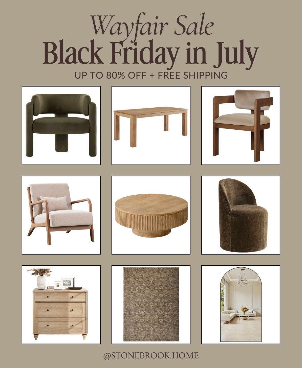 Wayfair Sale - Black Friday in July up to 80% off + FREE shipping 🙌🏼

@Wayfair #wayfair #Ad #WayfairPartner

#LTKSaleAlert #LTKHome #LTKSeasonal