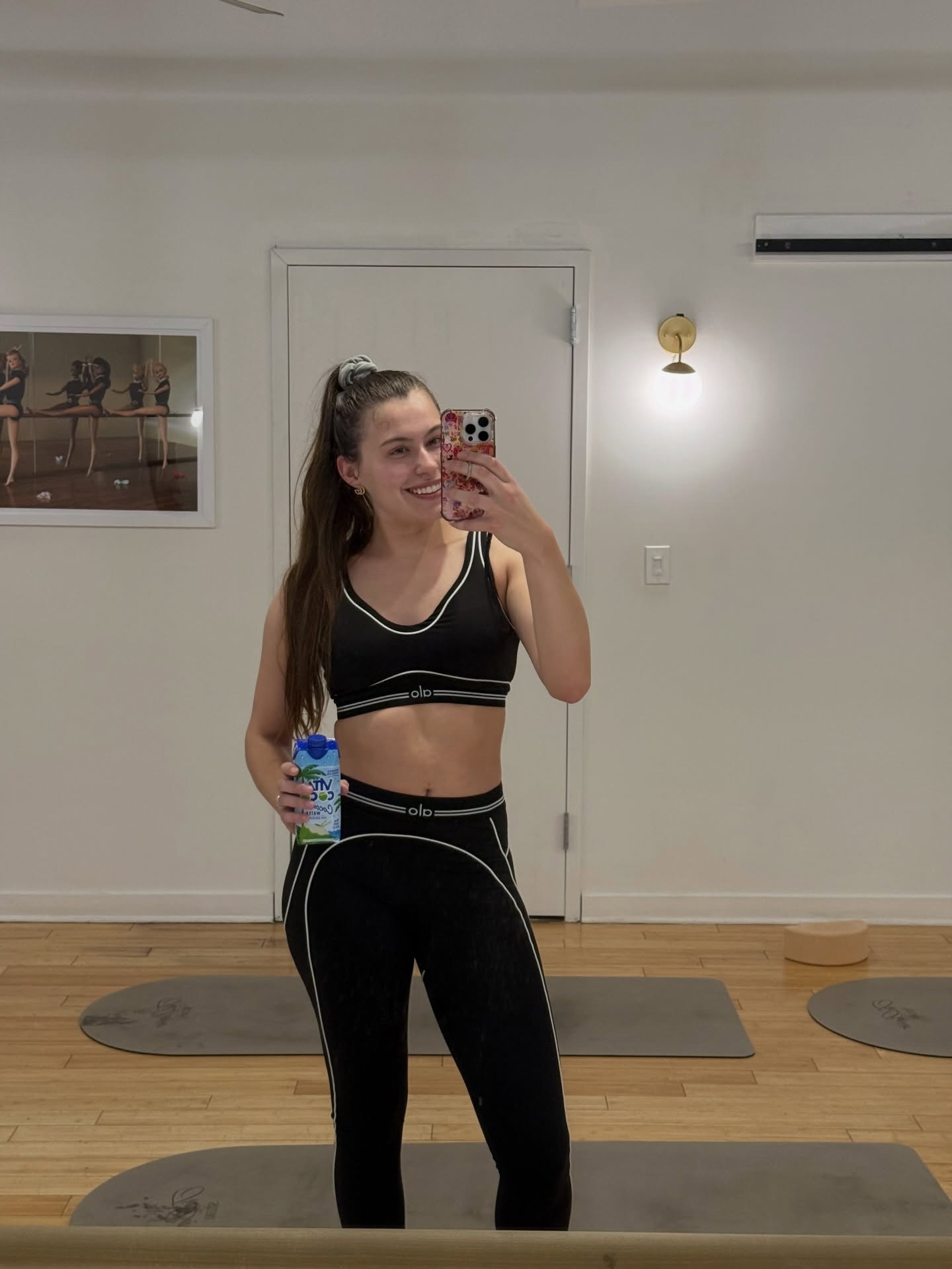 Great workout today with @tribarreatl fueled by @vitacoco 🤍 stay tuned for a special announcement as to why I’m training 🤫💪🏼 #pilates #vitacoco