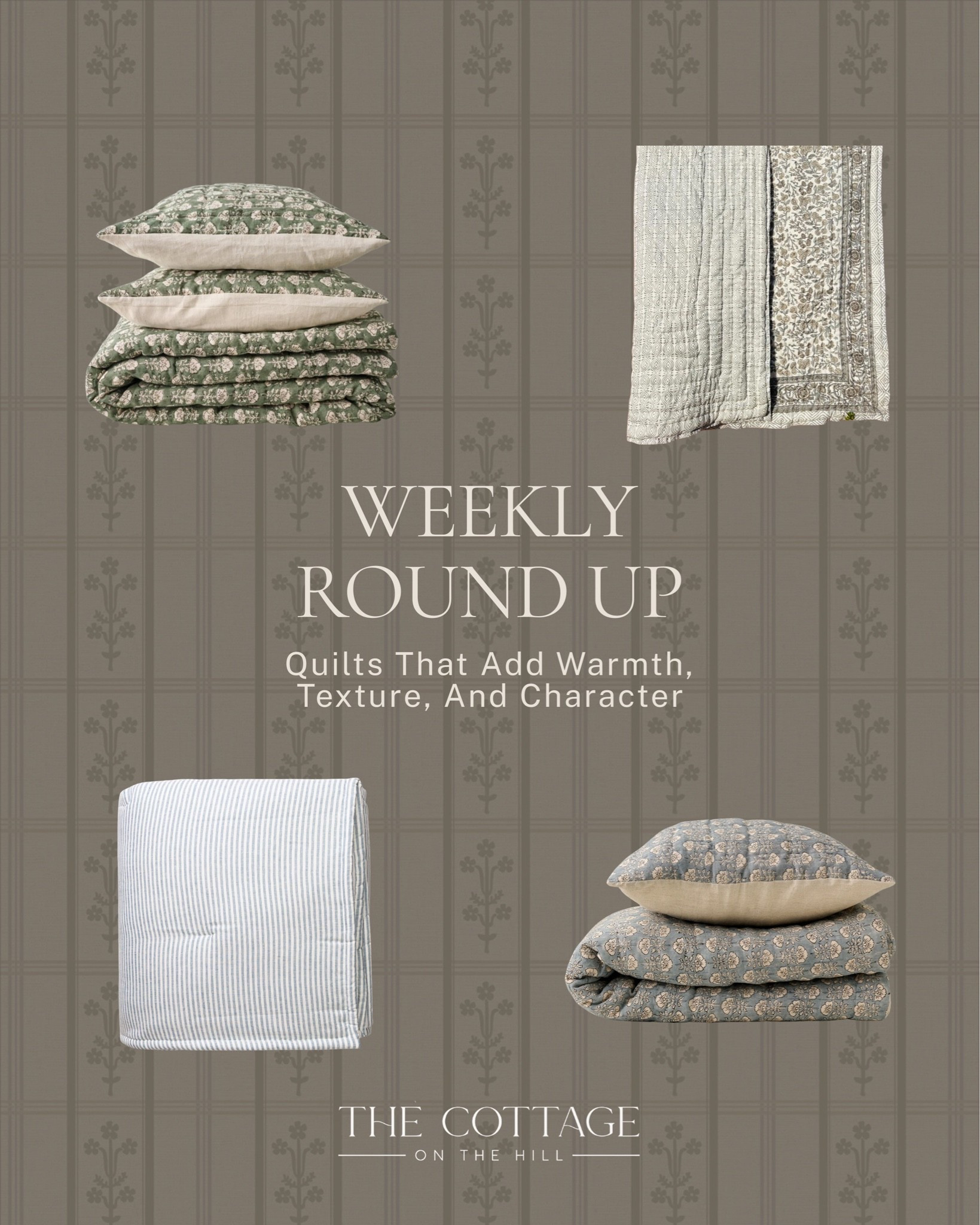 A good quilt does more for a bedroom than almost anything else ✨ 

Rounded up a few favorites with the kind of pattern and texture that make a bed feel layered, collected, and completely cozy. 

Linked below! 🤍 

#LTKhome