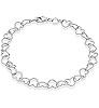 Miabella 925 Sterling Silver Italian 5mm Heart Link Chain Bracelet for Women, Made in Italy | Amazon (US)